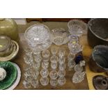 A quantity of various glassware