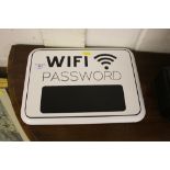 A Wi-Fi password sign