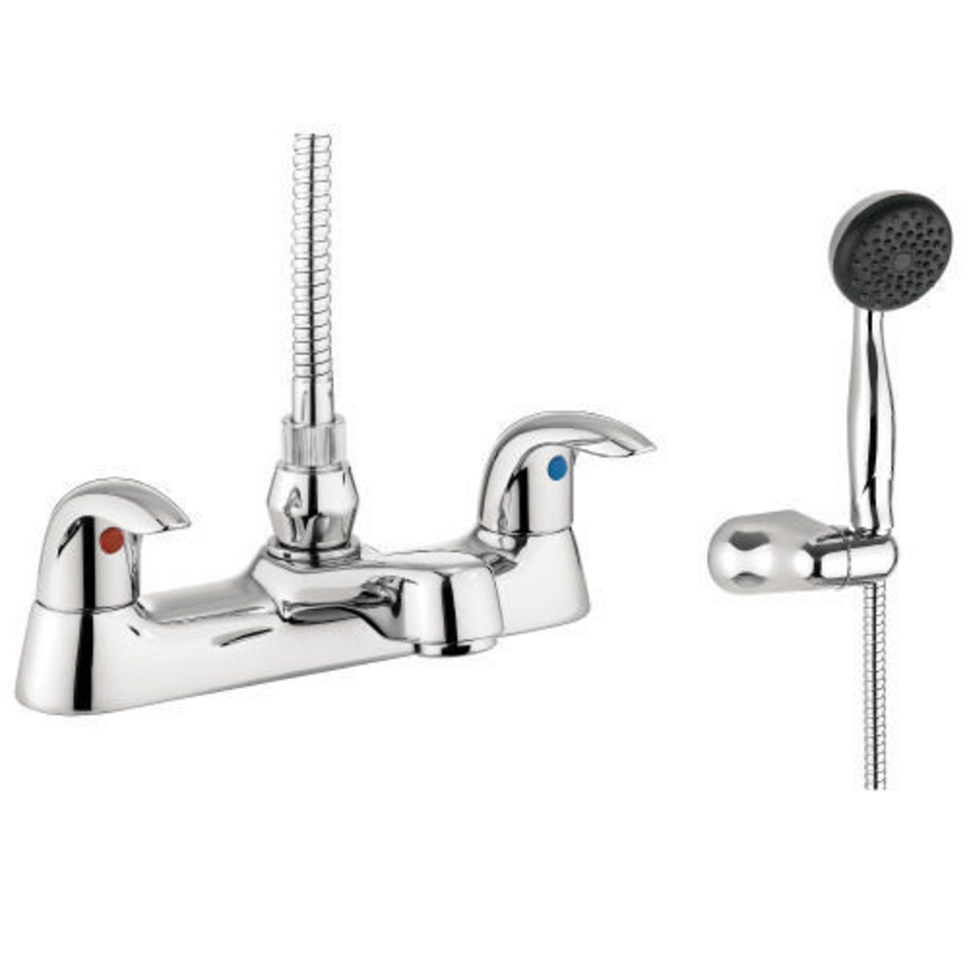 Deck mounted modern bath shower mixer tap - Image 2 of 2