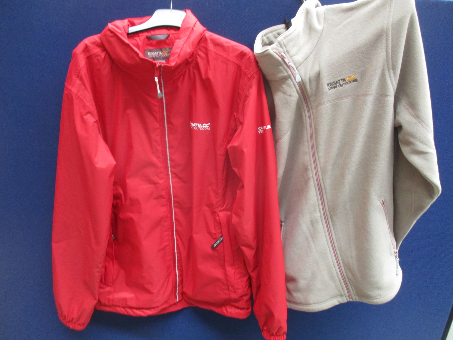 A Regatta Great outdoors ladies fleece jacket size UK16 and a Regatta Great Outdoors adventure tech