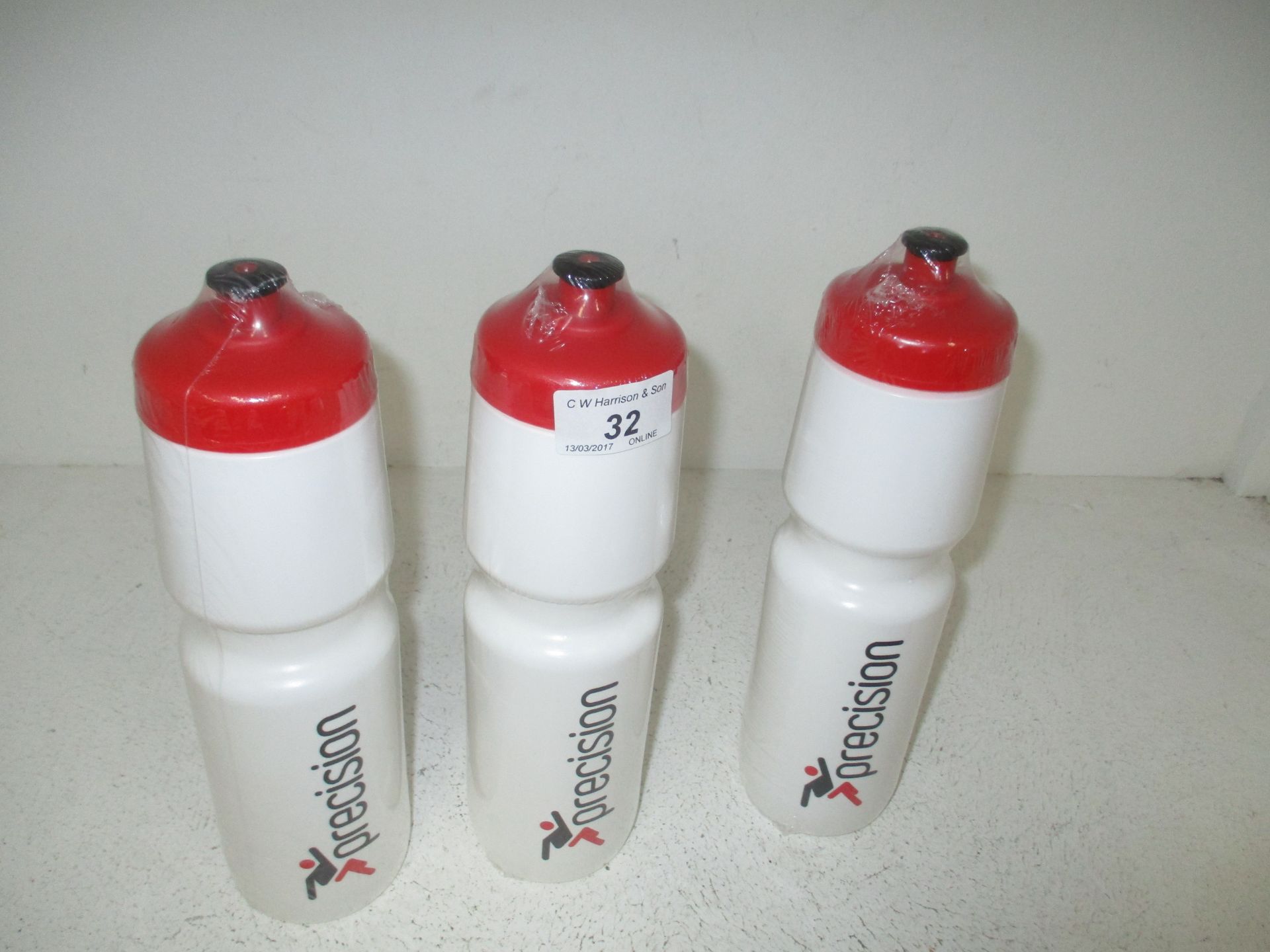 3 x Precision sport water bottles