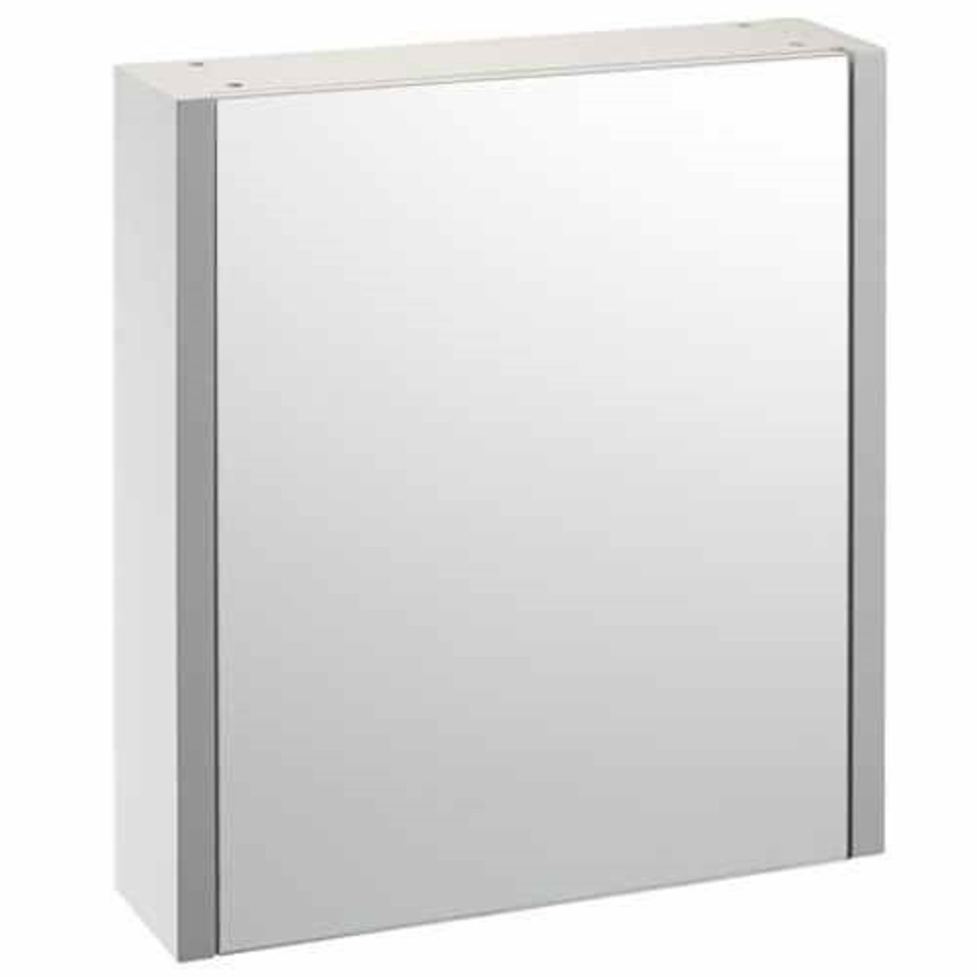 500mm gloss white mirror cabinet