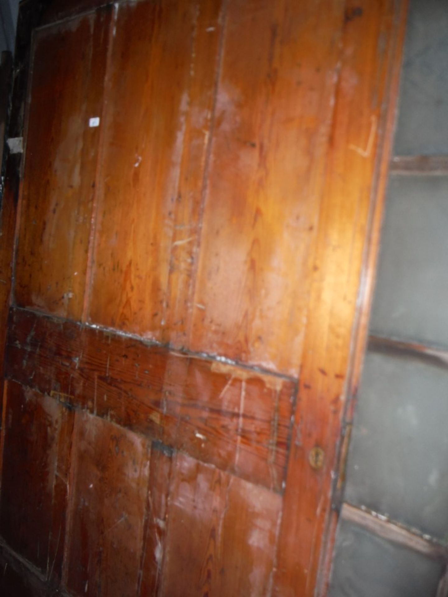 For sale as one lot - approximately twenty reclamation/salvage pine panels and panel doors in - Image 2 of 16