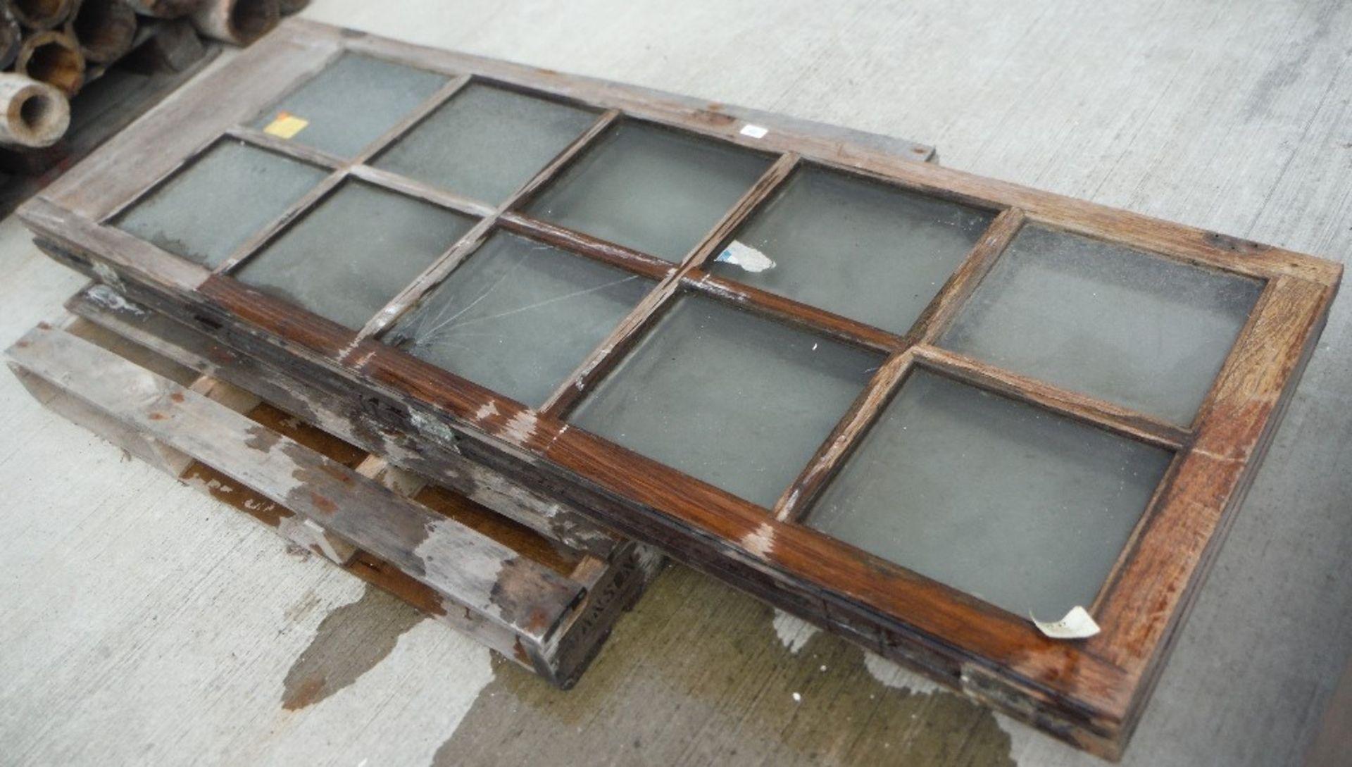 For sale as one lot - approximately twenty reclamation/salvage pine panels and panel doors in