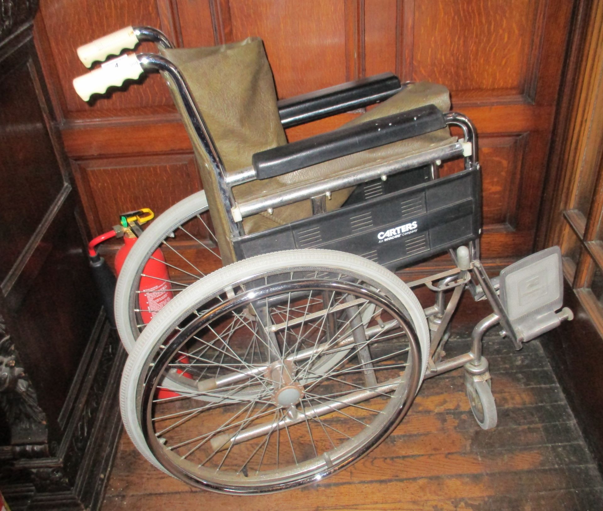 Invicare Co. Carters folding wheelchair.