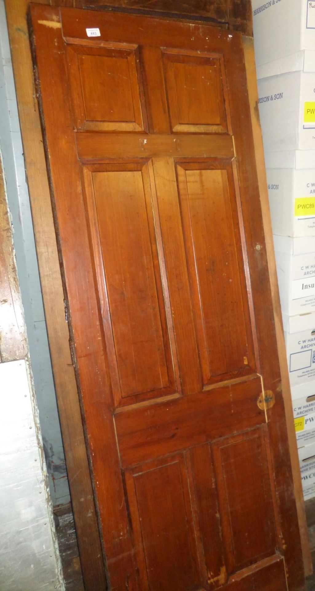 For sale as one lot - approximately twenty reclamation/salvage pine panels and panel doors in - Image 11 of 16