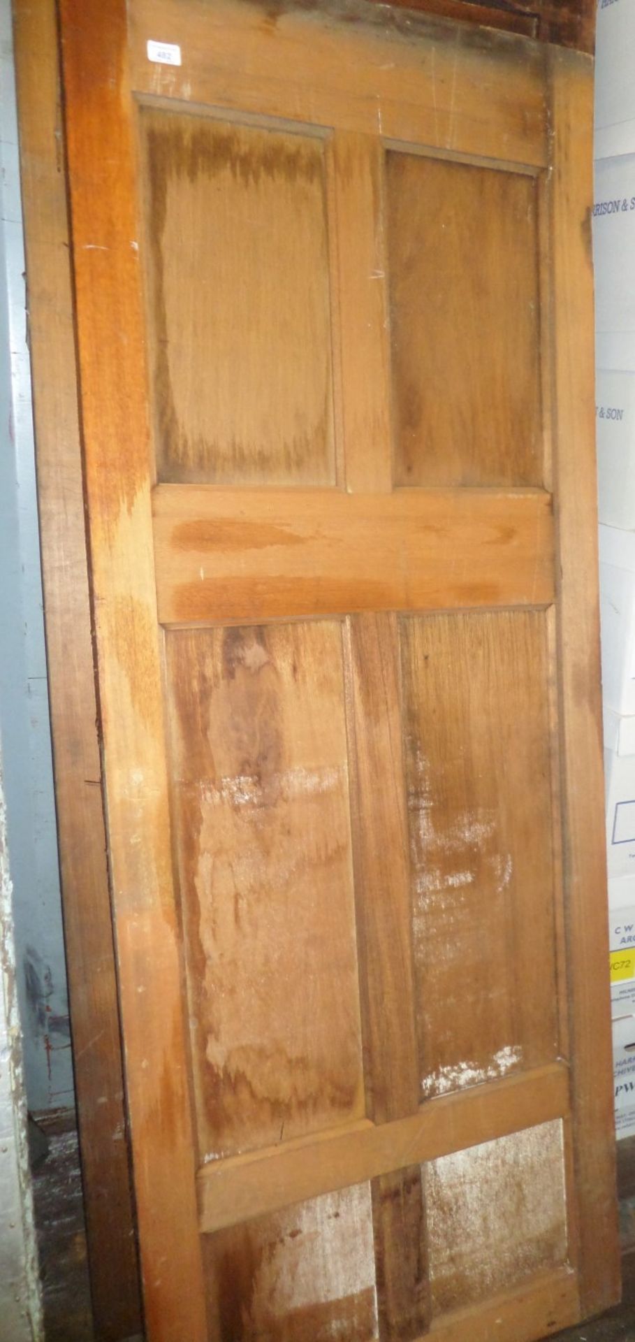 For sale as one lot - approximately twenty reclamation/salvage pine panels and panel doors in - Image 10 of 16