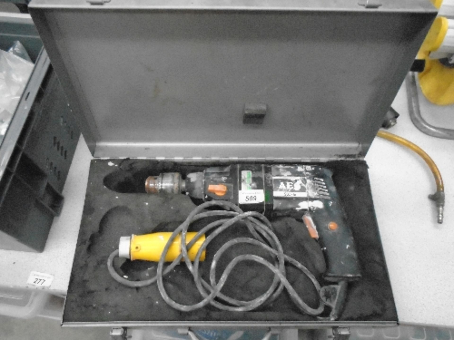 AEG SB2-16 110v hammer drill in case