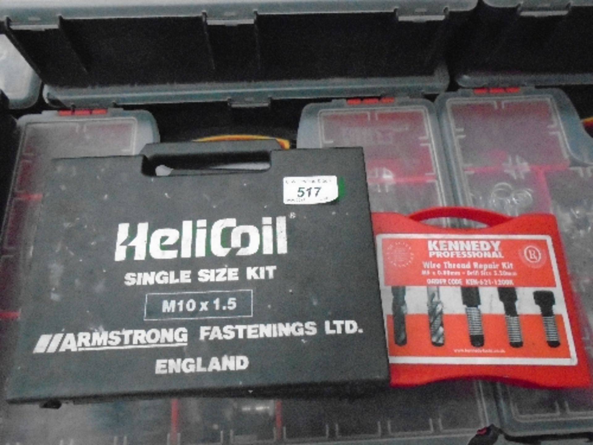 2 x Armstrong Helicoil single size kits complete with a kennedy wire thread repair kit