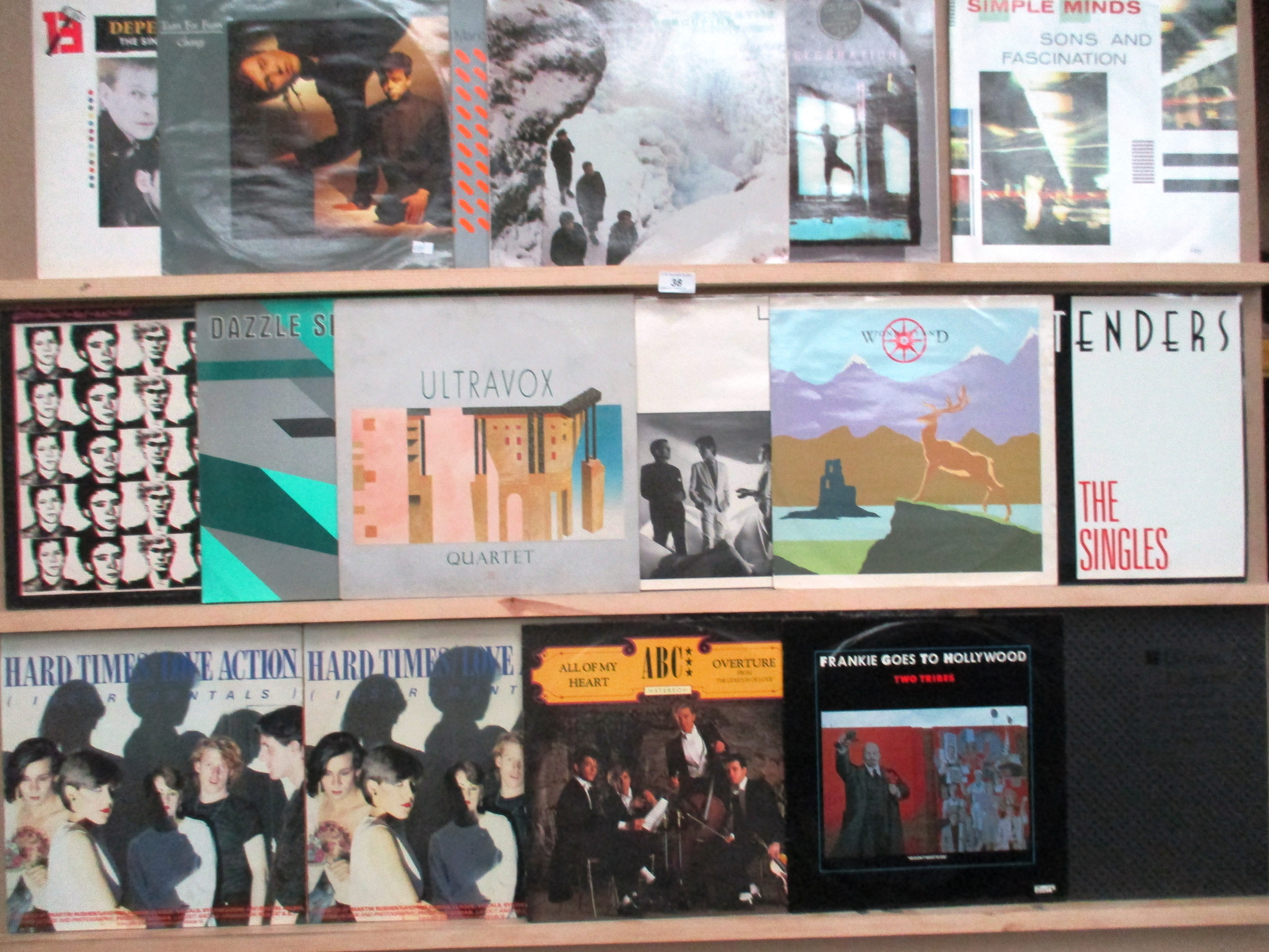 18 x assorted 1980's LPs - Simple Minds, Ultrafox,