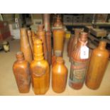 Woods of Barnsley - A Curios Lemon Barley water wood bottle mould and 22 other wood bottle moulds