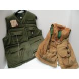 A Heron anglers padded vest and a corduroy anglers vest (2)