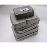 Seven alloy fly boxes (7)