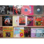 Contents to 2 vinyl coated record cases 60 assorted LP's mainly Rockabilly and Rock and Roll