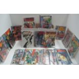 Contents to box - approximately 110 Marvel and DC comic books - X-Men, Hit Man, X-Force,