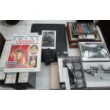 A mixed lot containing 5 boxes of black and white photographic studies of nature,