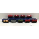 Seven Hornby Dublo petrol and oil tank wagons and two others (9) (all boxed)