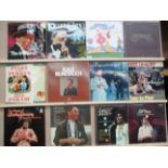 Contents to 2 vinyl record cases 76 assorted LP's - Shirley Bassey, Frank Sinatra, Pinky & Perky,