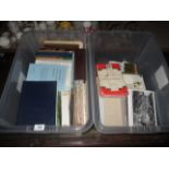 Contents to 2 boxes - pamphlets, maps, Shropshires Family History Journals,