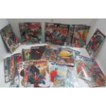 Contents to box - approximately 160 Marvel and DC comic books - Spiderman, Superman, Superboy,