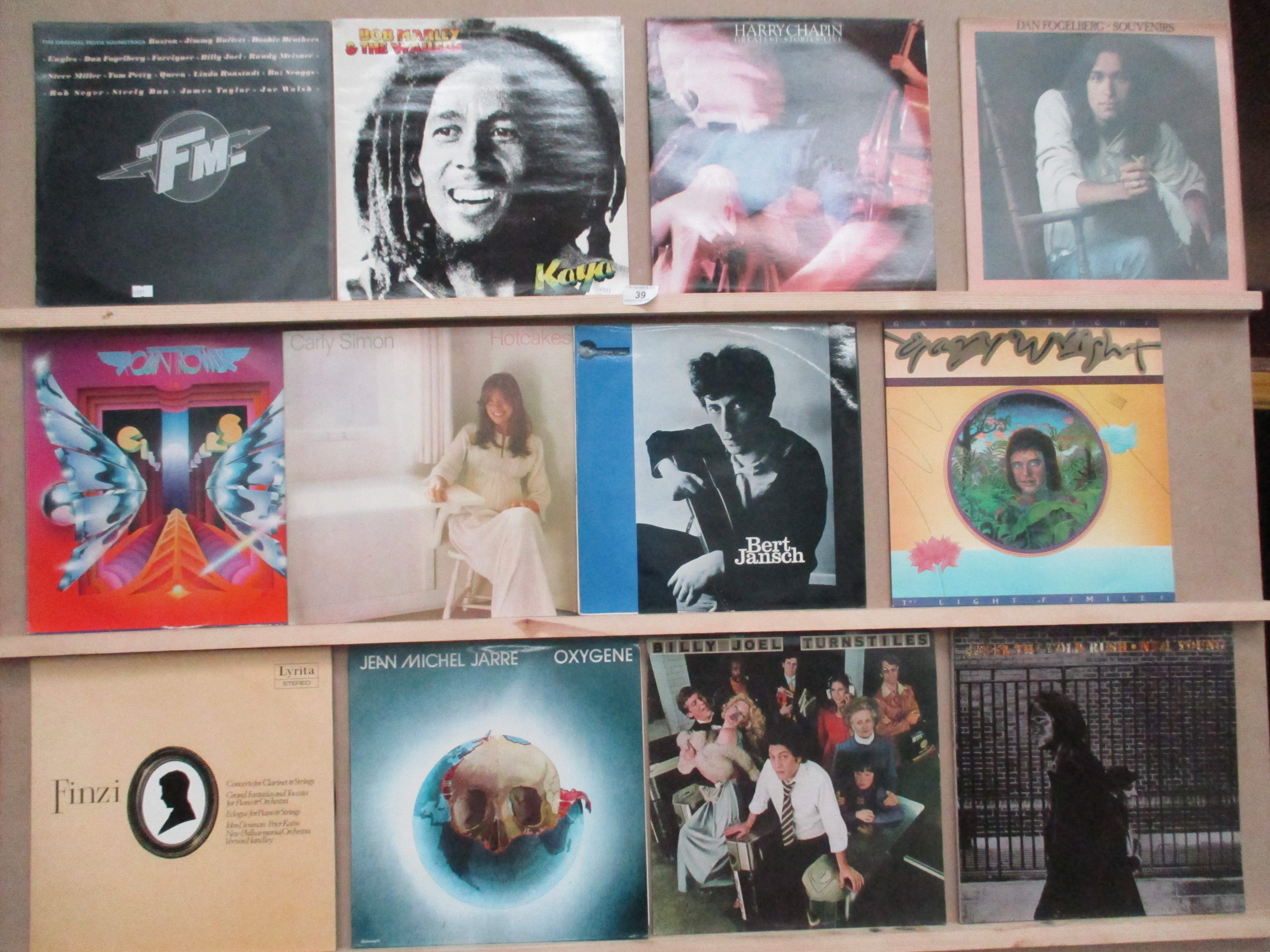 12 x assorted LPs - Bob Marley, Carly Simon, Jean Michel Jarre,