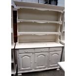 A white painted dresser - 130cm