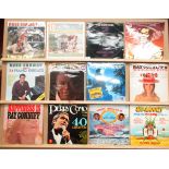 Contents to 2 boxes 114 assorted easy listening and other LP's - Nat King Cole, Ray Conniff,
