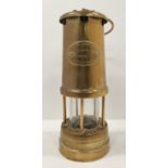 Hockley lamp and Limelight Company brass miners lamp 22cm high