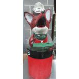 A 'Basil Brush' RNIB composition collection box 94cm high