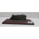 A Country Artists Steam Memories model locomotive on plinth BR2-6-2T Prairie Class 61 XX Early