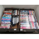 Contents to two boxes 112 items - DVDs, DVD box sets, PS3 games, Blue Ray discs etc - The Simpsons,