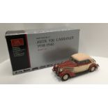 Boxed CMC diecast collectors' model car: 1:24 scale Audi series No.