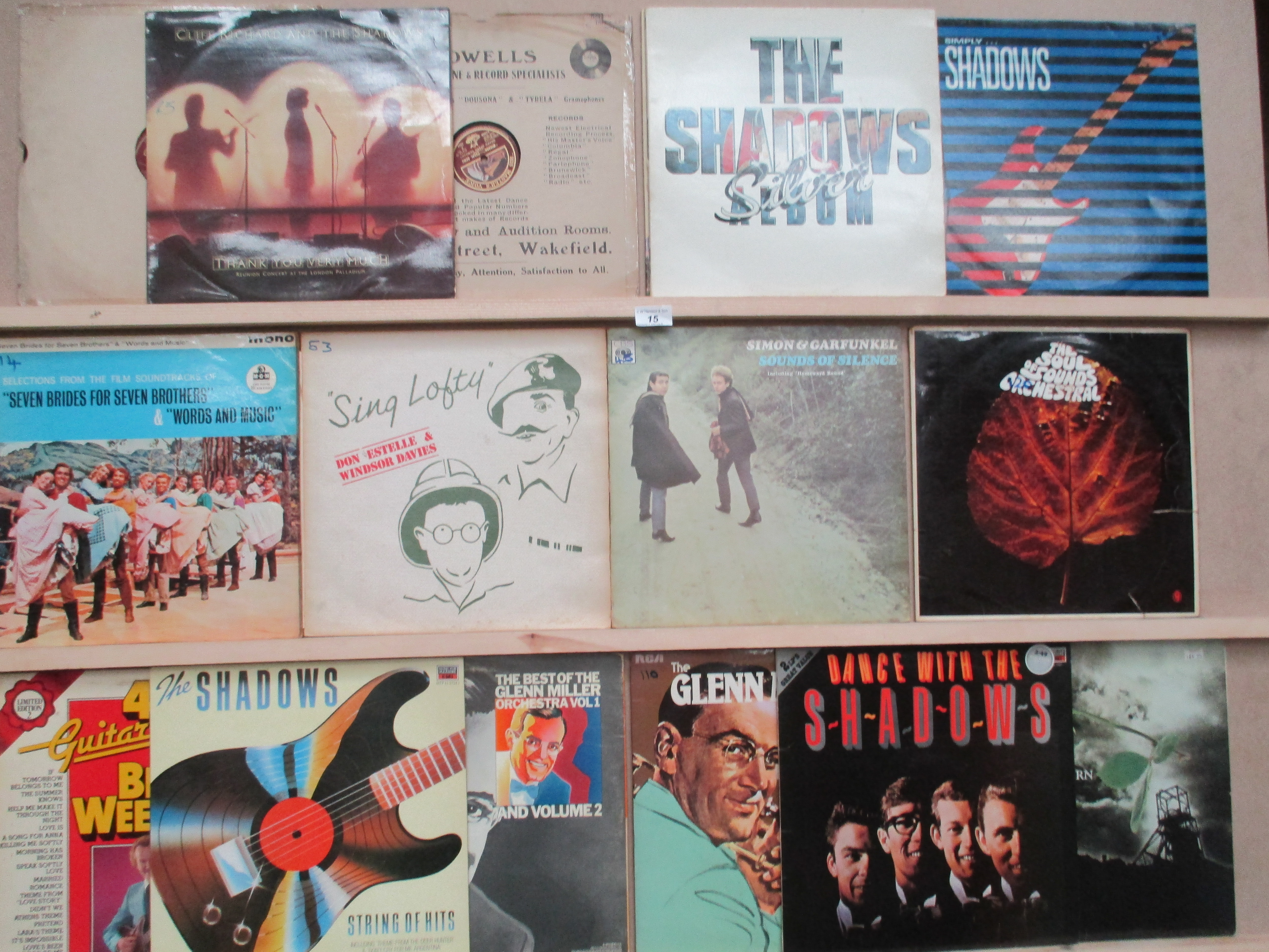 Contents to 2 boxes approx 125 assorted LPs and 78rpm records including Simon & Garfunkel,