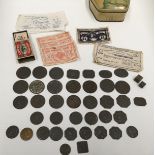 Contents to tin - Toy Town Money and Postal Orders,
