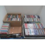 Contents to 2 trays approx 235 assorted CDs - jazz, country 1950's-70's, compilations - Glen Miller,