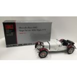 Boxed CMC diecast collectors' model car: 1:18 scale Mercedes-Benz SSKL Sieger bei der Mille Miglia