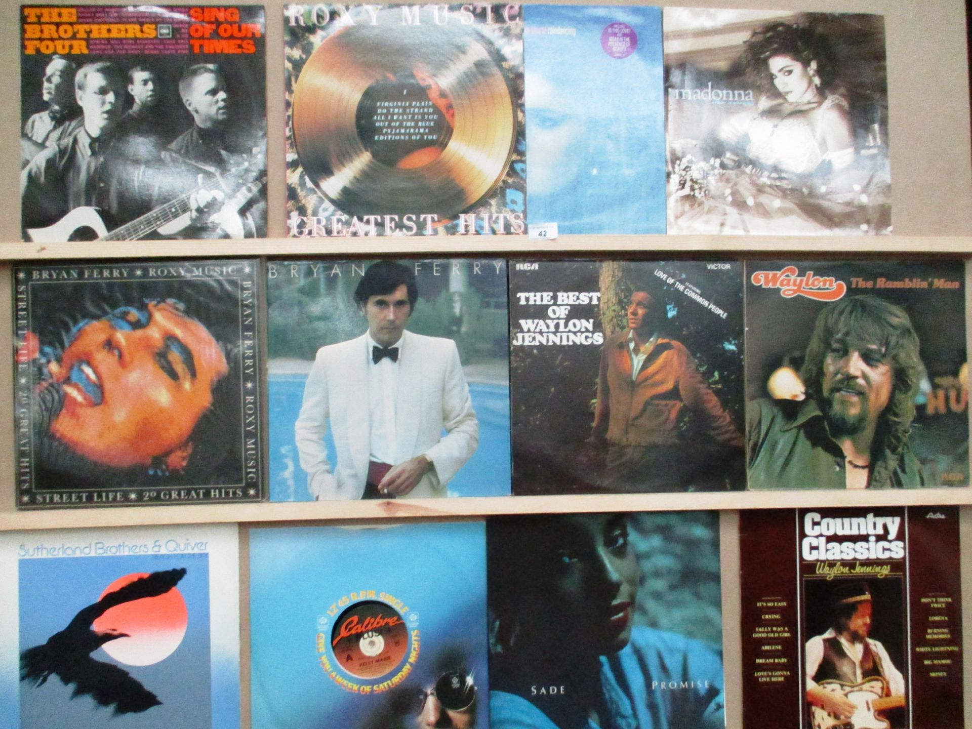 31 assorted LPs including Bryan Ferry, Sade, Country Music, (Willie Nelson,