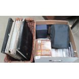 Contents to box and basket quantity assorted LP's - mainly classical,