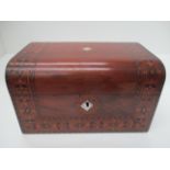 A Tunbridge ware box 25 x 17 x 15cm high