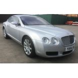 BENTLEY CONTINENTAL GT AUTOMATIC (5998cc) COUPE - petrol - silver - dark red leather interior Reg