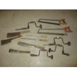 Four wood mounted braces,