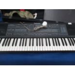 A Technics SX-K700 electronic keyboard complete with power leads, jax cables,