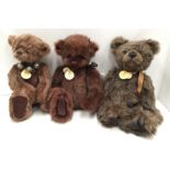 3 x Charlie Bears soft toy bears - Xavier,