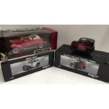2 x Ricko 1:18 scale diecast model cars (boxed) - Austin 7 de Luxe saloon - 1932 and BMW Dixi and a