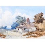 William Callow, a cottage in a heathland landscape, water colour,