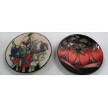 Two Moorcroft coasters "Wild Meadow" and "New Forest" [2].