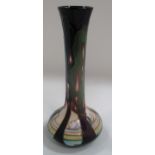 A Moorcroft tall neck baluster vase in "New Dawn" pattern, signed Emma Bossons, 20 cm.
