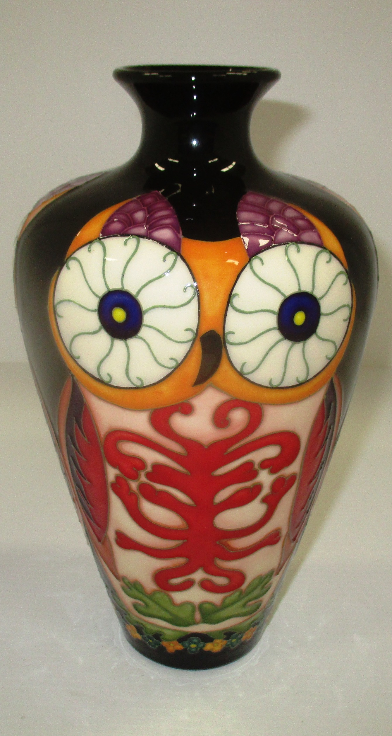 A Moorcroft baluster vase in "Wolly" pattern,