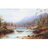 William Mellor, 'On the Ure', water colour,