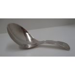 A Geo. III silver caddy spoon with reeded edge handle, London 1807 [approximate weight 0.3 oz].